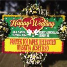 Bunga Papan Wedding 12- 2×1,25m
