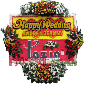 Bunga Papan Wedding 16- 2×1.5m