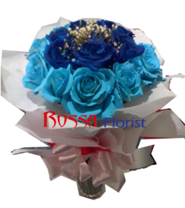 roses wrapped 011 (biru)